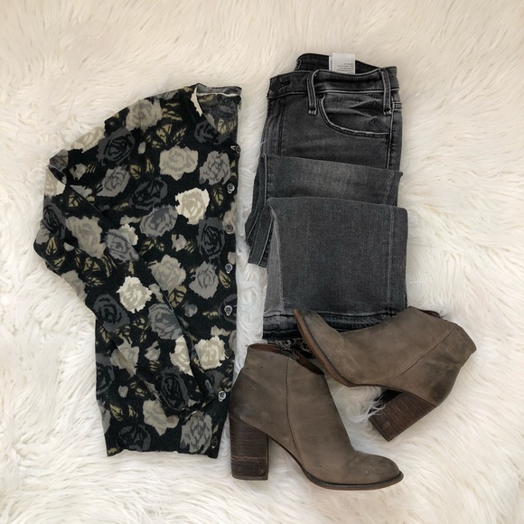 J. Crew Sweaters - J. Crew Merino Wool Floral Jackie Cardigan